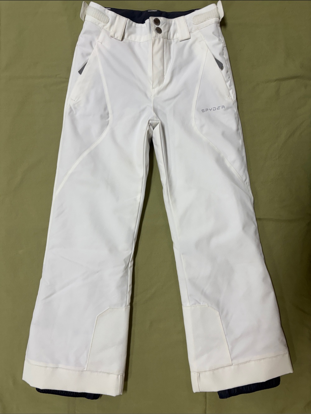 Spyder White Insulated Snow Pants Sz 10